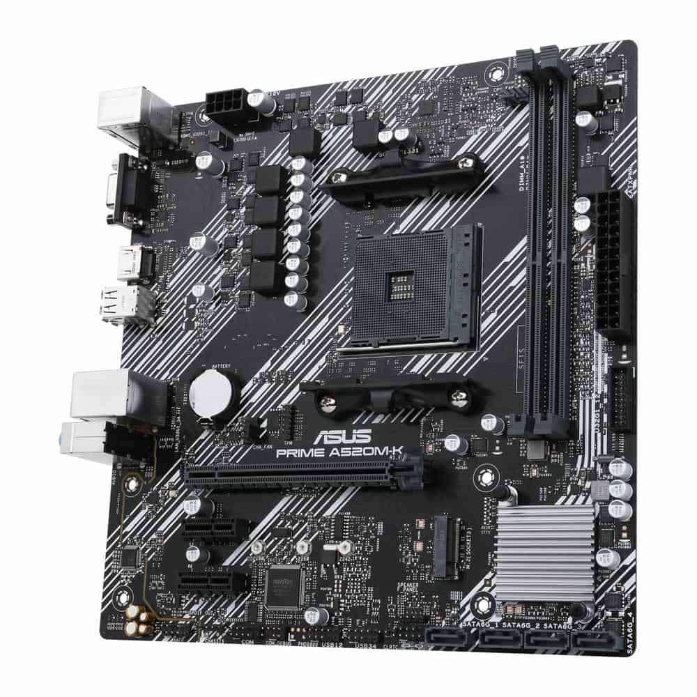 (image for) ASUS AMD Ryzen PRIME A520M-K AM4 PCIe 3.0 MicroATX Motherboard